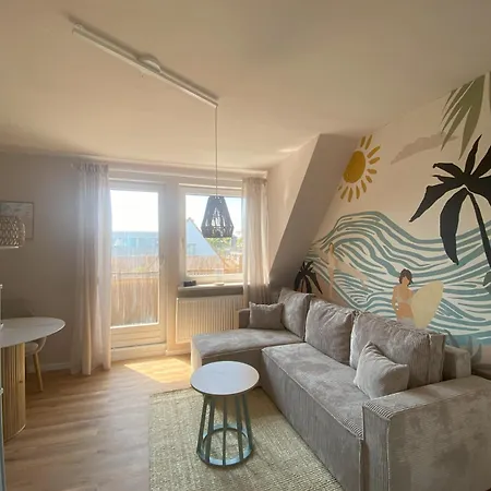 Coastal-boho Balkon 5 Min Zum Hafen - Butze 6 Appartement Büsum