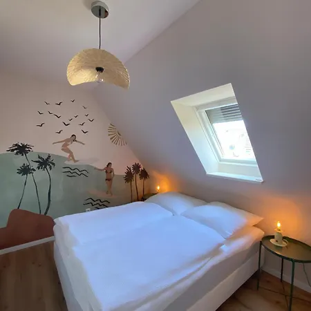 Coastal-boho Balkon 5 Min Zum Hafen - Butze 6 *